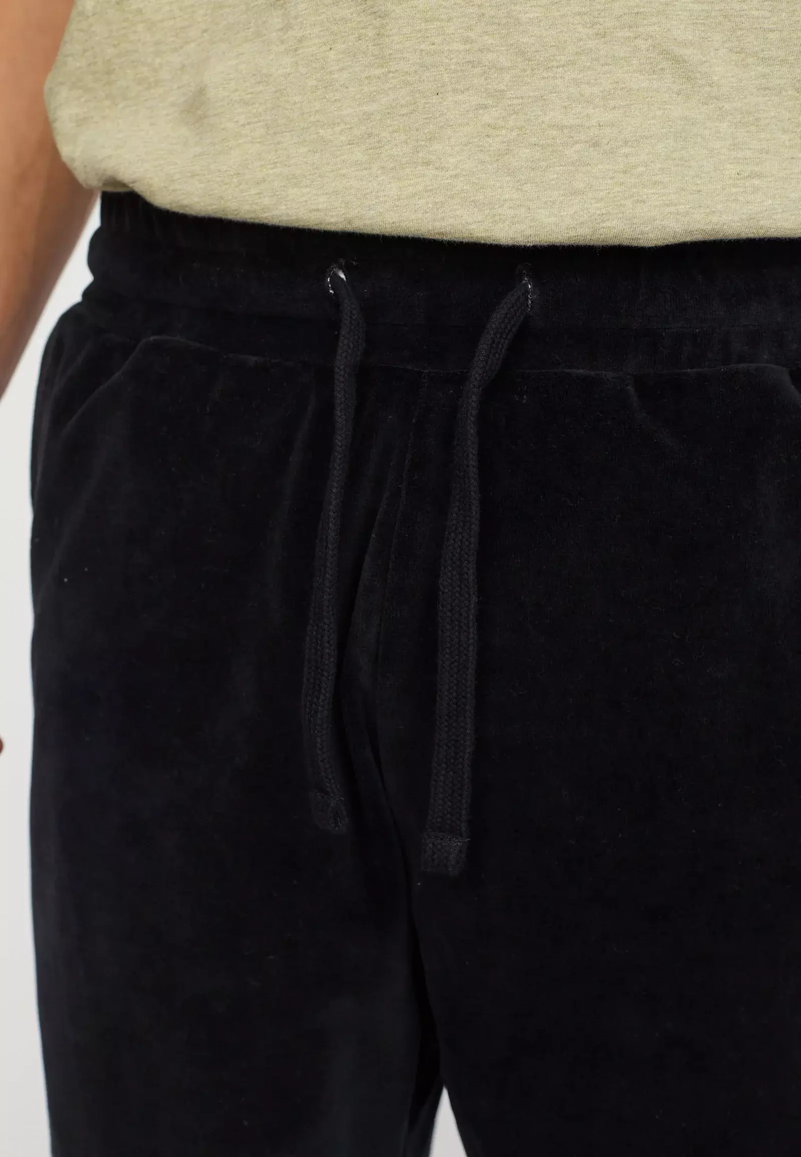 Revolution Black Velour Shorts Herren schwarz